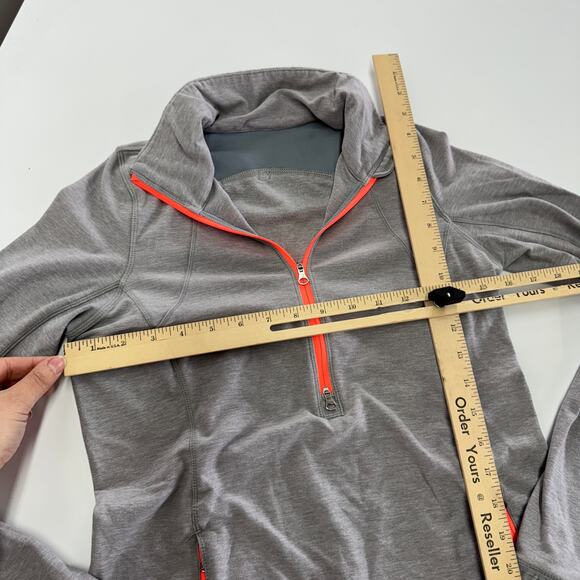 Lululemon Pullover Womens 4 Heathered Grey Forthright 1/2 Zip - Picture 11 of 12